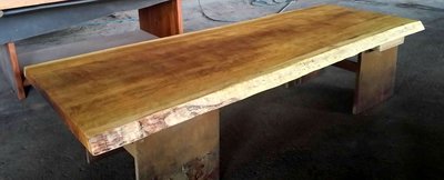 【原味手工家具】非洲黃芸香木桌板-台南 原木 家具