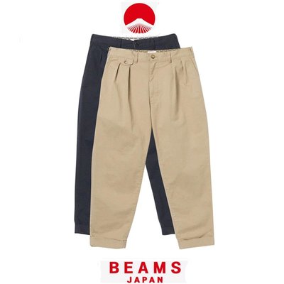 【Japan潮牌館】BEAMS JAPAN日本制組紐紅繩錐形寬松休閑褲子日系潮男