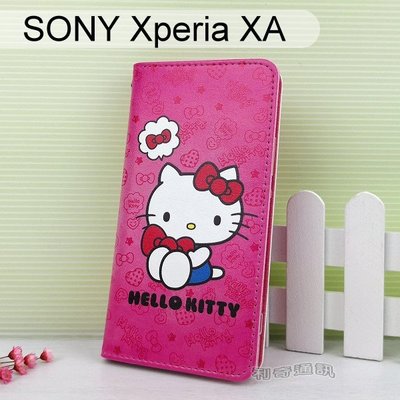 Hello Kitty 彩繪皮套 [可愛] SONY Xperia XA F3115 (5吋)【三麗鷗正版】