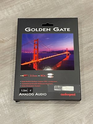 AudioQuest Golden Gate (1.5m) 3.5轉RCA訊號線