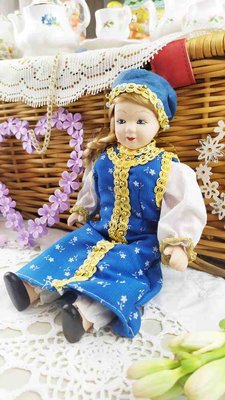 紫丁香歐陸古物雜貨♥歐洲vintage古董陶瓷娃娃