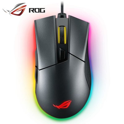 現貨 滑鼠ROG玩家國度 戰刃2競技版有線電競吃雞游戲專用機械鼠標RGB華碩