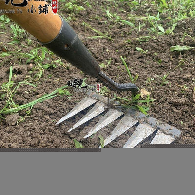 各種農用工具鋤頭六齒鋤頭除草耙子加固雙層焊接農用園林錳鋼鋸齒-達人