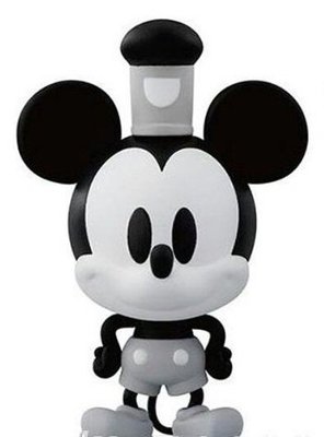 【QQ公仔物語】【NA234】【現貨滿千免運】Disney 迪士尼 蒸氣威利號 懷舊米奇 大頭造型 環保扭蛋 單賣 米奇