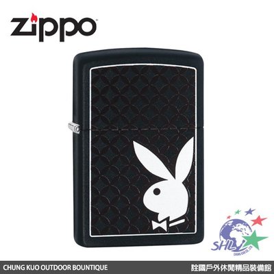 詮國(ZP593) Zippo 經典打火機 / PLAYBOY 啞光菱紋 / 29578