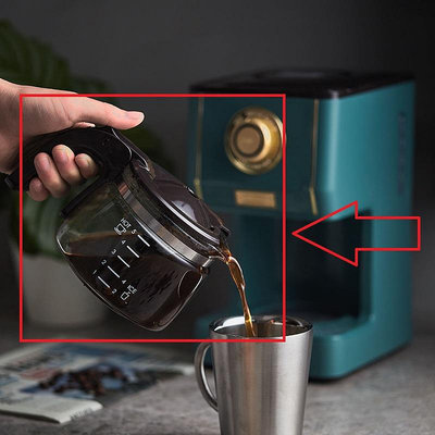 Toffy K-CM5復古美式咖啡機家用小型迷你玻璃壺過濾網濾紙滴漏