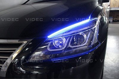 巨城汽車 NISSAN SUPER SENTRA 大燈 雙色 LED 純正 WRC 高亮度 導光條 完全防水 新竹威德