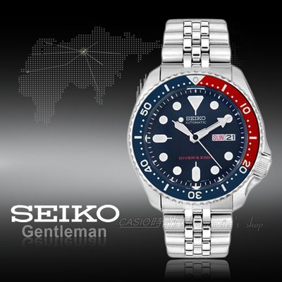 SEIKO精工 手錶專賣店 時計屋 SKX009K2 專業潛水男錶 橡膠錶帶  200米防水 SKX