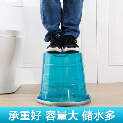 ONM6透明水桶家用手提塑料桶加厚大號儲水桶學生宿舍洗澡洗