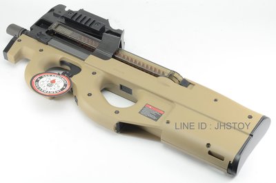 JHS（（金和勝 生存遊戲專賣））台製精品 G&amp;G 沙色 P90 電動槍 7073