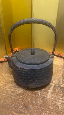 日本回流名品老鐵壺保壽堂日本茶道南部鐵壺百年老鐵壺
