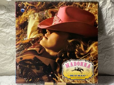 跨世紀流行音樂女皇-瑪丹娜-音樂聖堂 12”二手雙碟混音單曲黑膠（美國版）Madonna - Music Maxi - Single 2 Vinyls