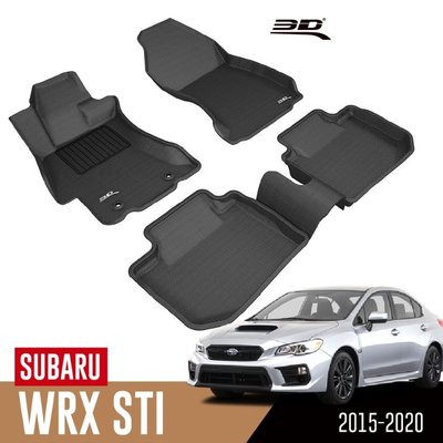 【汽車零件王】3D 卡固立體 踏墊 Subaru WRX STI GJ 四門轎車 2015~2020