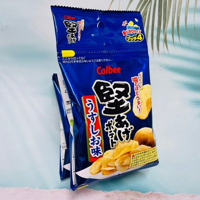 日本 Calbee 卡樂比 四連洋芋片 鹽味 60g 四連餅乾