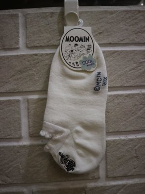 婕的店日本精品~日本帶回~Moomin嚕嚕咪小不點亞美船白色涼感船型襪 女襪子23~25cm