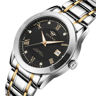 熱銷 瑞士品牌艾浪男士商務休閑精鋼機械手錶腕錶藍寶石防水手錶腕錶853 WG047