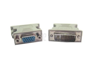 【Safehome】DVI-D 24+1 PIN 公 轉 VGA 15 PIN 母 轉接頭 CC0501