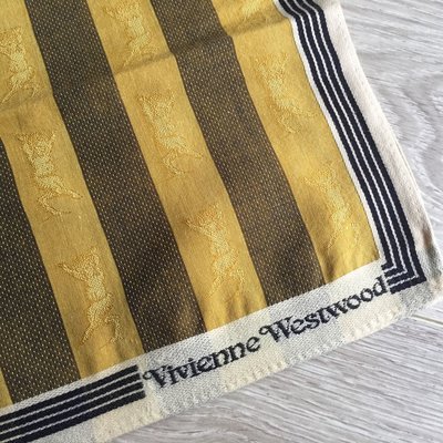飄舞衣世界《薇薇安·魏斯伍德 Vivienne Westwood 正品》全新100%棉~緹紋手帕