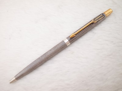 A762 派克 美國製 純銀classic 高級原子筆(後期)(天頂按壓式)(7.5成新無凹)