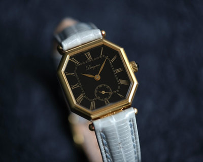 【叁·時貳更】古董浪琴Longines"八角"女士手卷機械錶