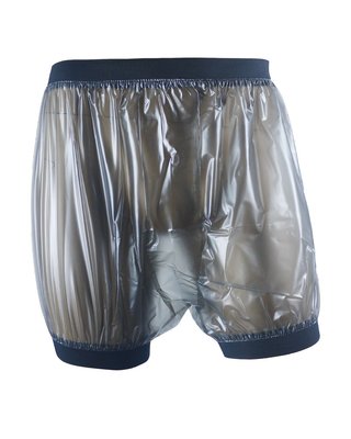 Oli~ADULT BABY incontinence PLASTIC PANTS Transparent塑料平角褲