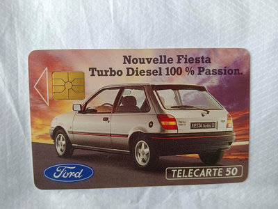 收藏電話卡 Ford Nouvelle Fiesta Turbo Diesel 100% Passion 法國歐洲