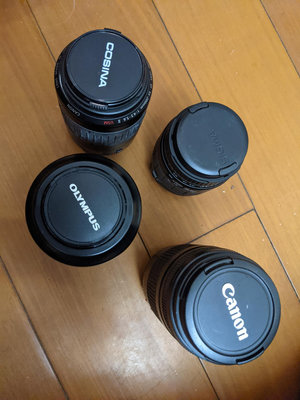 日本二手相機鏡頭，每個都有前后蓋，標價為任意單選價格，看好下