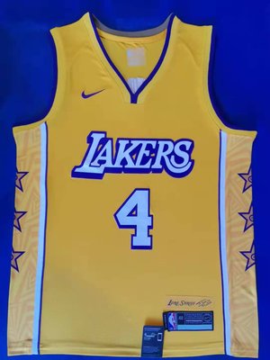 亞歷克斯·卡魯索（Alex Caruso） NBA洛杉磯湖人隊 球衣 4號 城市版 黃色