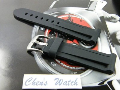 錶帶屋 沛納海 Panerai 代用 頂級運動矽膠錶帶 26mm 現貨商品