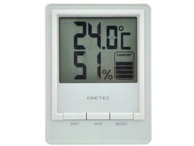 一鑫餐具【日本DRETEC 電子溫濕度計 O-233 WT】多利科室內溫度計壁掛溫度計空調溫度計