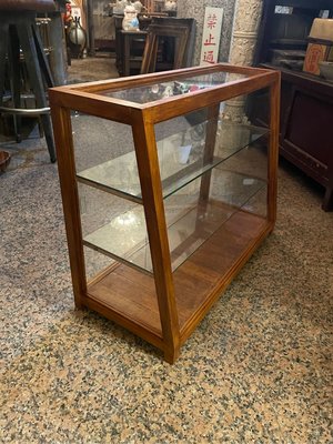 老料新作檜木斜面玻璃櫃 柑仔店櫥 菸草櫃  展示櫃（預購款）歡迎訂製