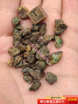 稀有橄欖隕石~16.91克西北非橄欖隕石NWA 13043原 奇石擺件 天然原石 天然石【匠人收藏】6697