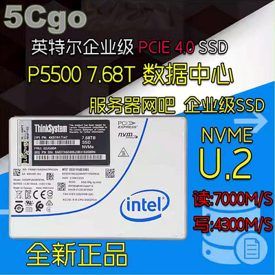 5Cgo🏆權宇 INTEL 英特爾 P5500 7.68T U2 PCIE 4.0 SSD 固態硬碟 SSDPF2KX076T9L 02JG604 含稅