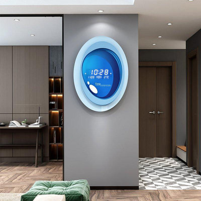 【熱賣精選】萬年歷2022年新款電子鐘表掛墻客廳掛鐘簡約現代家用時