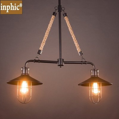 INPHIC-北歐簡約美式鄉村壁燈工業風復古壁燈個性創意雙頭吊燈吧臺咖啡廳
