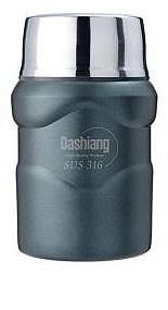 Dashiang 大相 316不鏽鋼 真空保溫燜燒罐 700ml (大口徑.附湯匙) 墨綠色