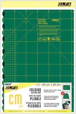{阿治嬤} 日本 OLFA FCM-A2 摺疊式切割墊 綠色 攜帶式 切割版 日本製 FCMA2