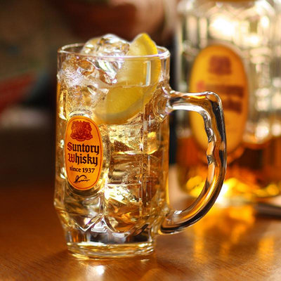 三得利 角牌威士忌酒杯 高球杯 嗨棒杯 威士忌杯 玻璃杯 日本居酒屋杯子 375ml