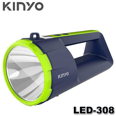 【MR3C】含稅 KINYO 金葉 LED-308 充電式 LED強光探照燈 應急 露營燈 手電筒 超長續航