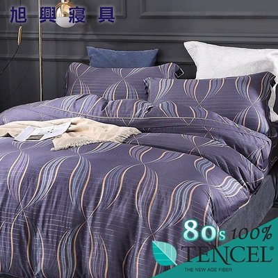 【旭興寢具】TENCEL100%80支天絲萊賽爾纖維 雙人5x6.2尺 薄床包舖棉兩用被四件式組-JR-10