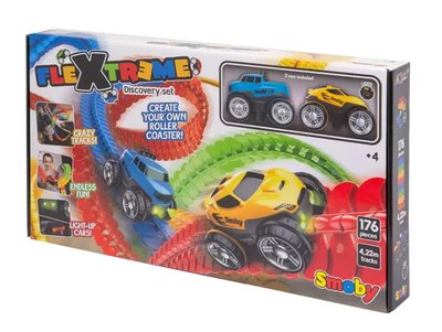 ღ馨點子ღ Smoby 軌道衝鋒車 176件組 汽車玩具 小汽車 軌道車 展示品 #243422