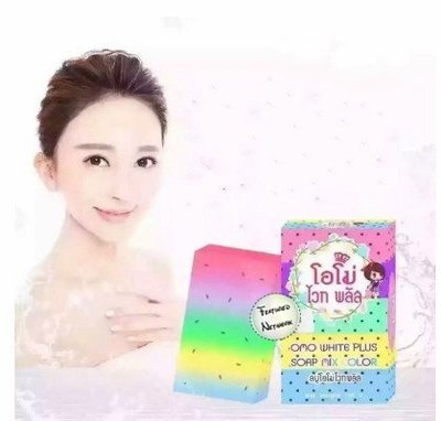 泰國 omo white plus soap彩虹水果皂