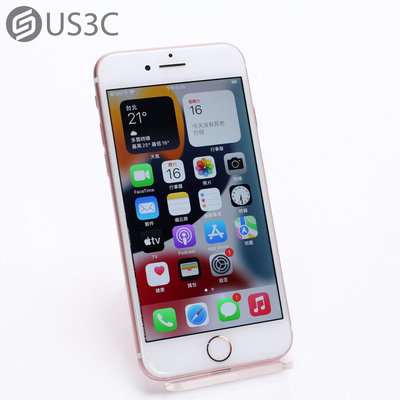 【US3C-台南店】【一元起標】台灣公司貨 Apple iPhone 7 128G 4.7吋 玫瑰金 True Tone閃光燈 指紋辨識 二手手機