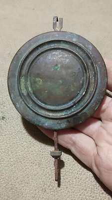 【二手】老銅鐘擺 銅器 老貨 老物件【久藏館】-1774