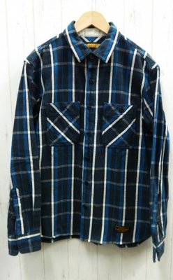 Neighborhood Lumbers Check Shirt 高磅數厚棉黑深藍格紋 格子襯衫日本製 潮流 NBHD
