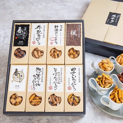 《FOS》日本製 北海道 Karinto 花林糖 (8種類) 新年禮盒 伴手禮 送禮 和菓子 長輩 孩童 點心 餅乾