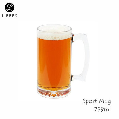【美國Libbey】 Sport Mug 739cc 超大啤酒杯 飲料杯 玻璃杯 啤酒杯
