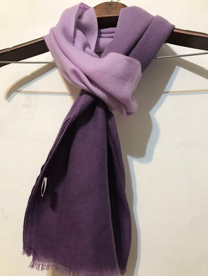 【 オーロラ株式會社 aurora 】 日本製10%cashmere scarf 喀什米爾圍巾 鑽石織紗