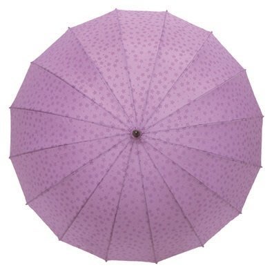 日本進口 和風傘骨 和櫻傘 16骨防風晴雨傘手動傘 櫻花傘變色傘 遇水浮現櫻花附傘套 現貨:紫色