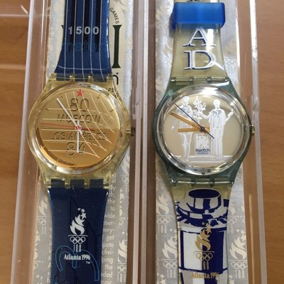 全新絶版正品swatch-亞特蘭大奧運紀念錶